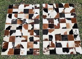 new cowhide patchwork carpet table