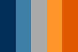 Find in the material design color palette the colors that reflect your brand or style. Blue Meets Orange Color Palette