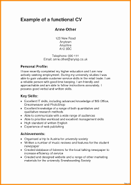 Personal Profile Resume Examples