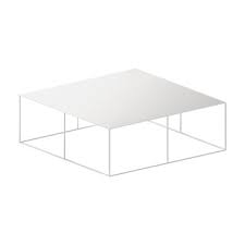 Slim Irony Low Table In White