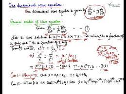 One Dimensional Wave Equation