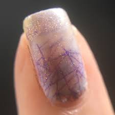 amethyst crystal nail art smoosh