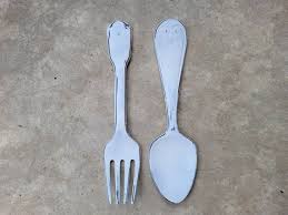 Fork And Spoon Wall Decor For Kitchen