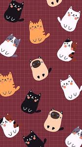 Cute Cartoon Cat Iphone Hd Wallpapers