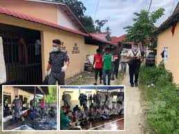 Ibu pejabat polis kontinjen kelantan（ipk）. Sarang Rohingya Digempur