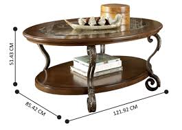 Preston Oval Wood Coffee Table With