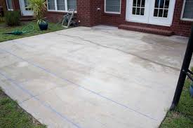 diy cement tile concrete patio