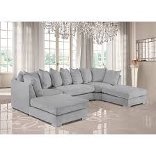 plush velour fabric corner sofa