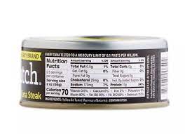 6 cans safe catch ahi wild yellowfin