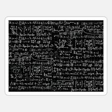 Math Formulas Pattern Black Background