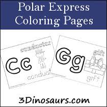 So grab your crayons, because we've given you a ticket to believe. 3 Dinosaurs Polar Express Coloring Pages