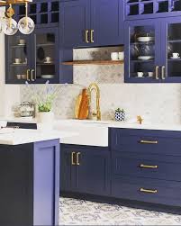 It offers a sleek and tasteful design that will enhance the look of any kitchen. 21 Amazing Blue Kitchen Cabinet Ideas In 2021 Houszed
