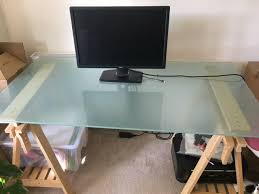 Architect Style Desk Glass Top For