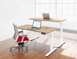 Use a ball chair or active stool to stabilize and help strengthen your core. Activ Sit Stand Height Adjustable Table Desk