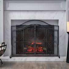 Silver Fireplace Screens For