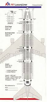 Aa Boeing 747 Transcontinental Passenger Aircraft