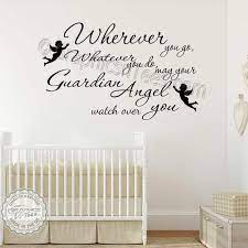 Nursery Wall Sticker Quote Wherever You