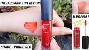 the face lip and cheeks water tint