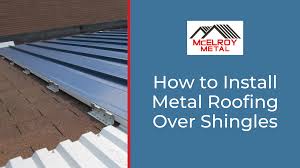 how to install metal roofing over shingles