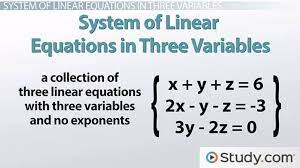 Solving Systems Of Linear Equations In