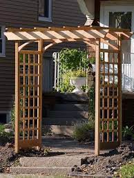 how to build a simple garden arbor