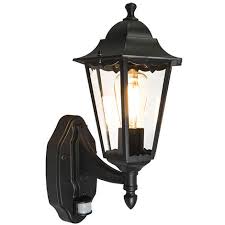 outdoor wall lantern black with motion