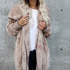 Winter Coat Women Fur Cardigan Jacket