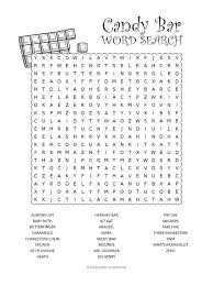 They're also organized with the easiest word searches listed at the beginning of each section. Candy Bar Word Search Printable Puzzles