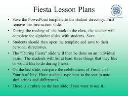 Fiesta Lesson Plans Save The Powerpoint Template To The Student