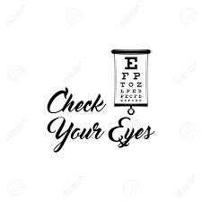 Eye Test Chart Vector Illustration