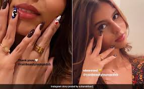 suhana khan does with nails on fleek