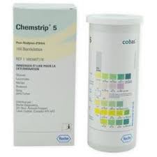 Urinalysis Test Chemstrips 5 Btl 100