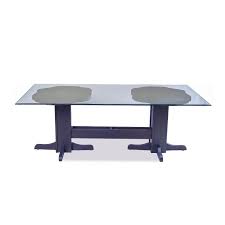 Six Seater Double Stem Dining Table 84