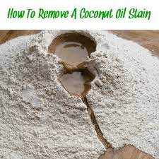 remove coconut oil stains from clothes
