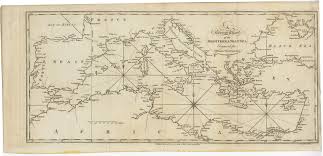 A Correct Chart Of The Mediterranean Sea Neele 1795