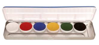 kryolan supracolor palette 6 colors