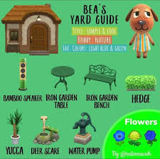 Bea S Yard Guide Animal Crossing