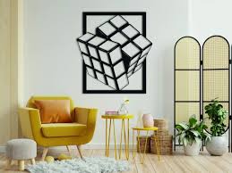 Metal Wall Decor Mind Cube Wall Art