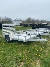 utility flatbed dump and cargo trailer