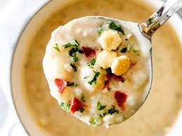 new england clam chowder spend with