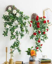 Artificial Rose Flower Fake Plant Wall
