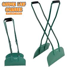 Long Handled Leaf Collecting Rake Grabs