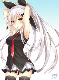 See more ideas about human hair ponytail extensions. Orasnap Anime Girl With White Hair In Ponytail