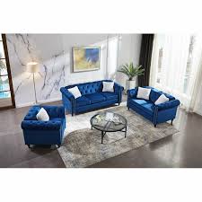velvet tufted sofa chair loveseat 3