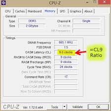 cas latency cl ratio of ram