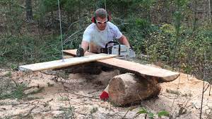 homemade chainsaw mill