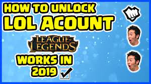 Buy lol account with all champions. How To Unlock Recover Lol Locked Account 2019 Youtube