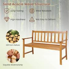 Outdoor Bench Patio Wooden Bench Chair