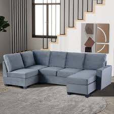 velvet fabric sectional sofa