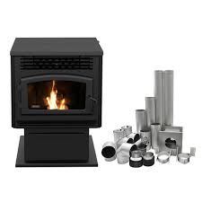 eco 55 pellet stove with 4 basement